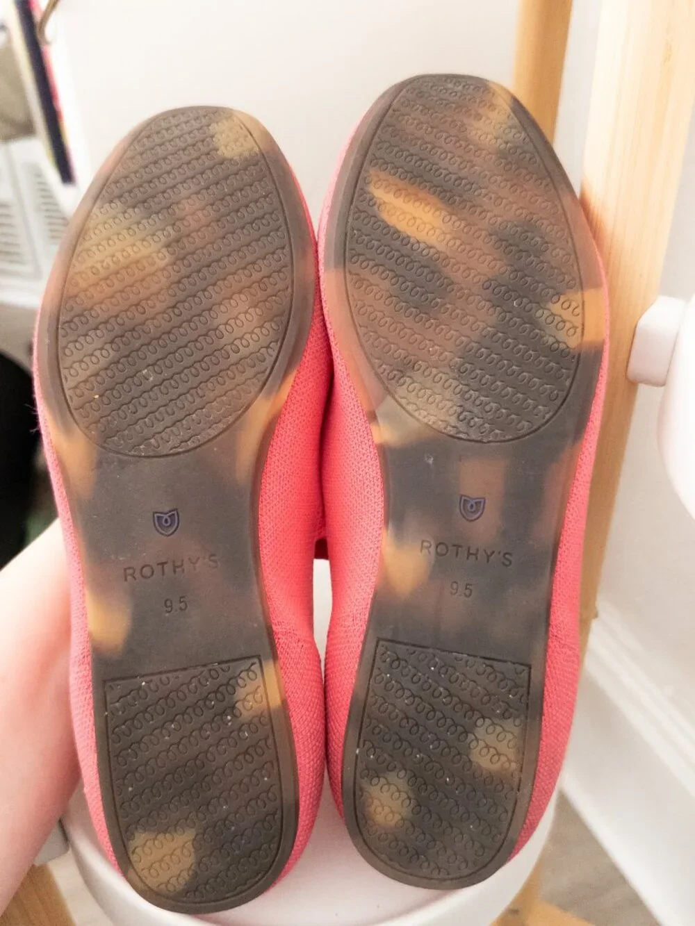 Rothy’s Ballerina Mary Jane Slippers - Pink Size 9.5